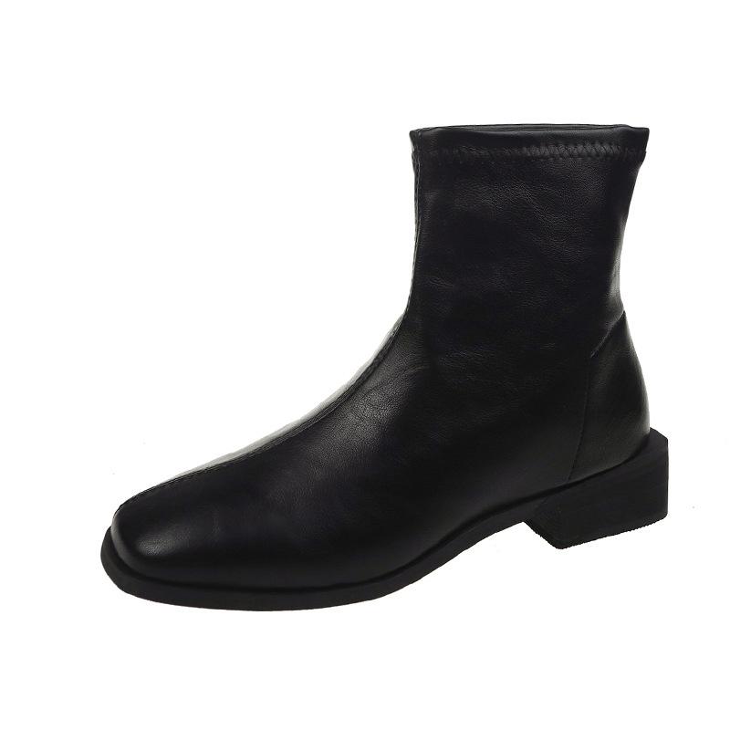 Модные ботильоны с квадратным носком на танкетке — фото 9