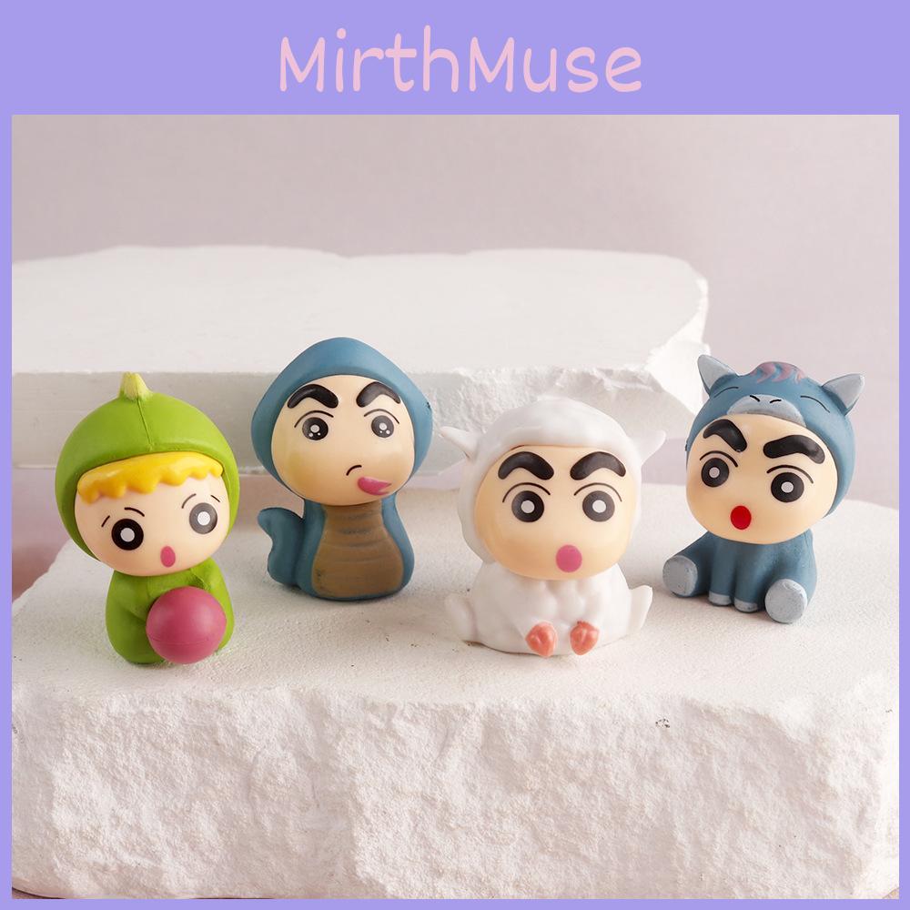 Crayon Shin Chan 12 Zodiac Animal Pvc Action Figures Model Toys Decoration Gift