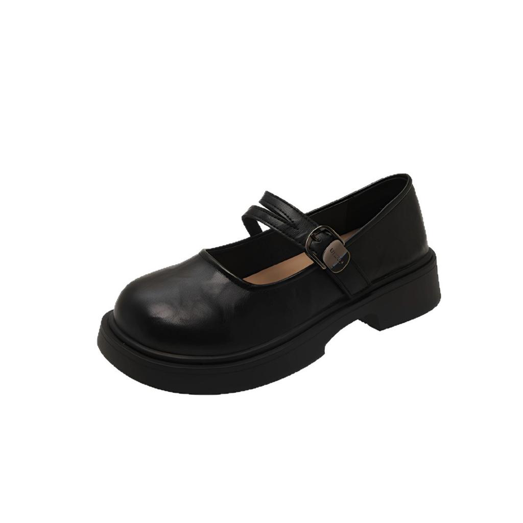 Small Leather Shoes Women's British Style 2025 New Summer and Autumn with Skirt Retro Mary Jane Shoes Versatile Round Head Platform Single Shoes