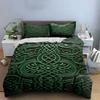 Intricate green Celtic knots. Bedding sets Duvet cover sets Duvet covers Pillowcases(1 * Duvet Cover 2 * Pillowcases without duvet insert)