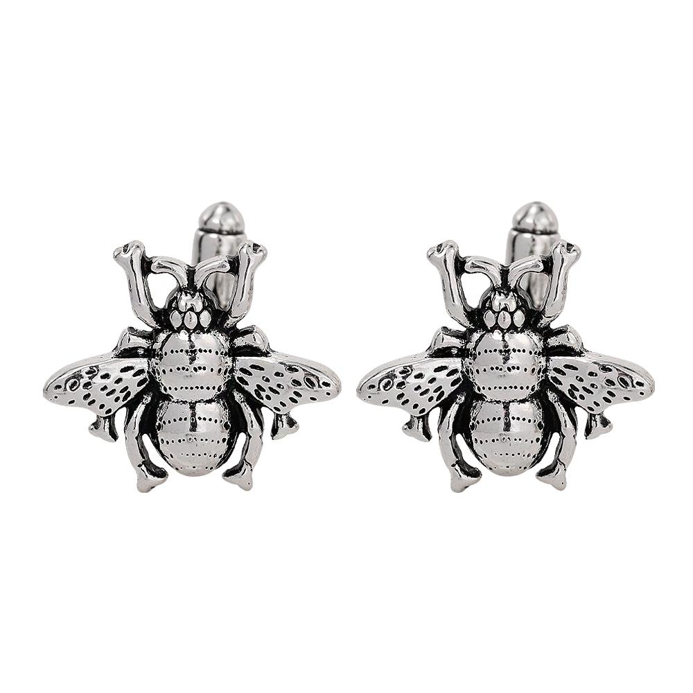 Proud to Bee Collection Cufflinks Ancient Silver Gold Colors Insect Gemelos For Man Boys Shirt Suit Jewelry Accessories