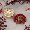 MY# Christmas Art Seal Head Ornamental DIY Craft Supplies for Packaging Scrapboo