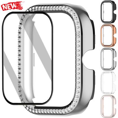 Diamond Case+Protective Film for Redmi Watch 4/5 PC Cover Composite Membrane for Redmi  Watch 5/4 Screen Protector Shell Bumper