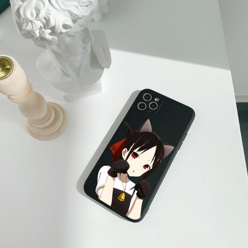 Anime Kaguya Sama Lk Pouzdro na telefon pro iPhone 11 12 13 Pro Max X XR XS Max 6 6S 7 8 Plus SE 2022 Tekuté Čtvercové Barevné Pouzdro na telefon
