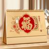 New Year festive Red 2026 Desktop Desk Calendar Standing Desktop Paper Calendar  Table Decorations