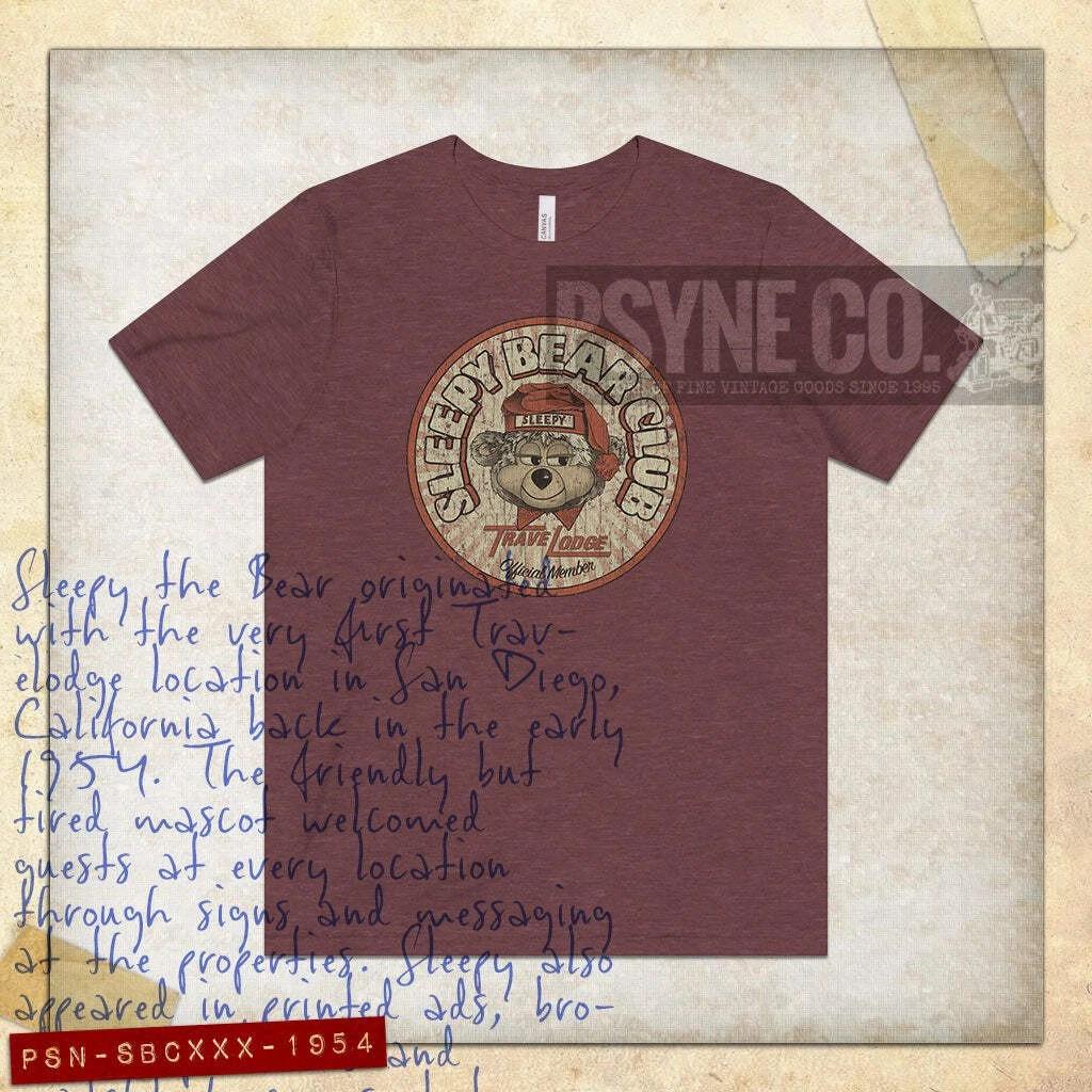 

Sleepy Bear Club 1954 Vintage Men s T shirt XL