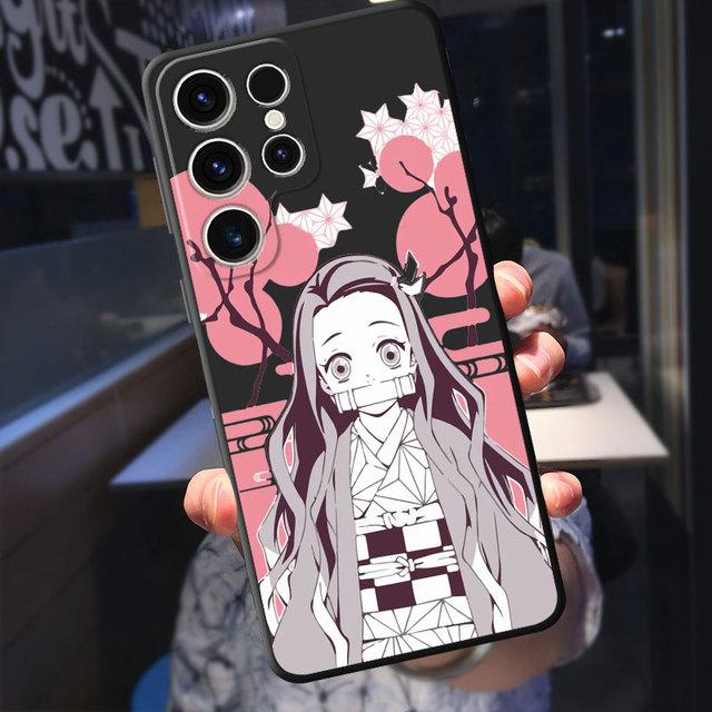 Japan Anime Kurama Dämon Slayer Fall für Samsung Galaxy S21 S23 Ultra 5g S8 S7 S10e S20 Fe S22 plus S10 S9 Schwarz Soft Cover