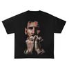 Unisex Loose Hip Hop Streetwear Casual Short Sleeve T-Shirt, 2026 Lionel Messi Portrait Graphic T-Shirt