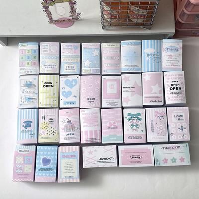 30 Stück koreanische Ins süße Cartoon rosa Stern Herz Siegelaufkleber für Luftpolsterfolie Express Box Mädchen Verpackung DIY ästhetische Dekoration Aufkleber