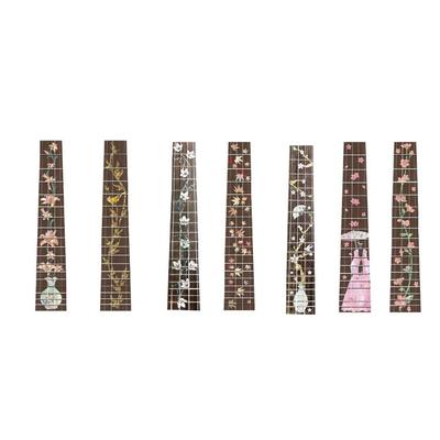 Guitar Inlay Sticker 23inch Ukulele Fretboard Sticker Note Decal Ukulele Frets Map Label Decals Stickers Decoration