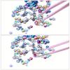 2Pcs Nail Art Diamond Pens with Diamond-encrusted Crayons with Stainless Steel Tweezers Nail Grafting Eyelashes Manicure Tools