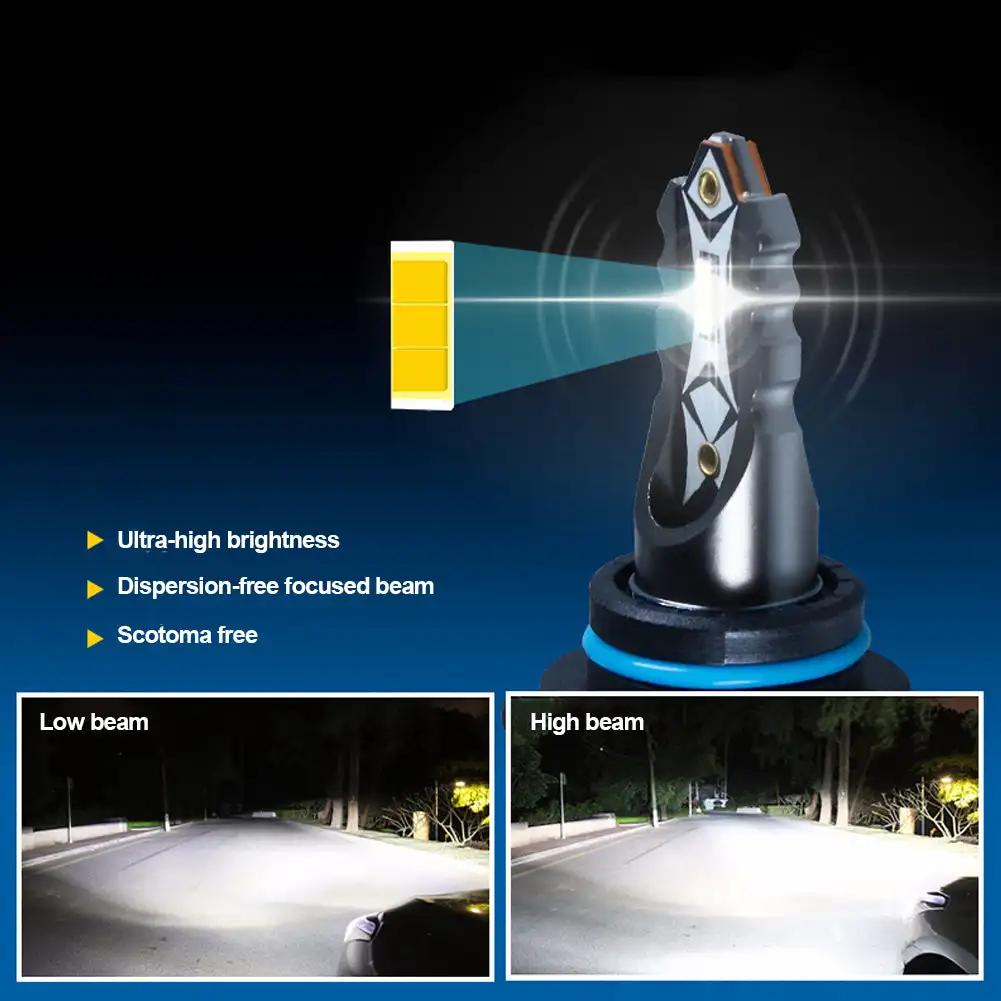 1Pc Car Headlight Bulbs H1 H3 H4 H7 H11 9005 9006 LED Car Headlight LED Lamp Beam Bulbs Automobiles Lamp 12000LM Lights White