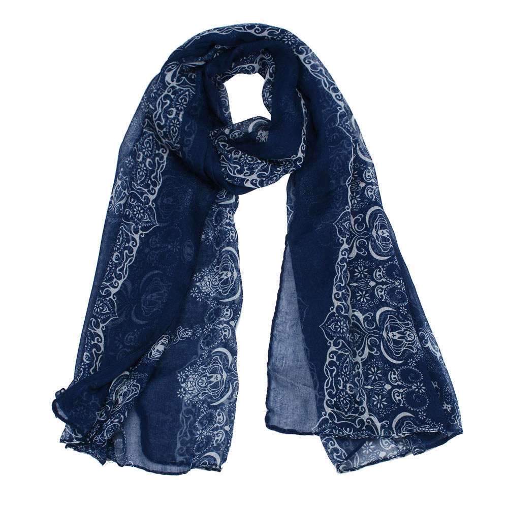 Buy Women Lady Classical Print Scarf Scarves Sun Protection Gauze