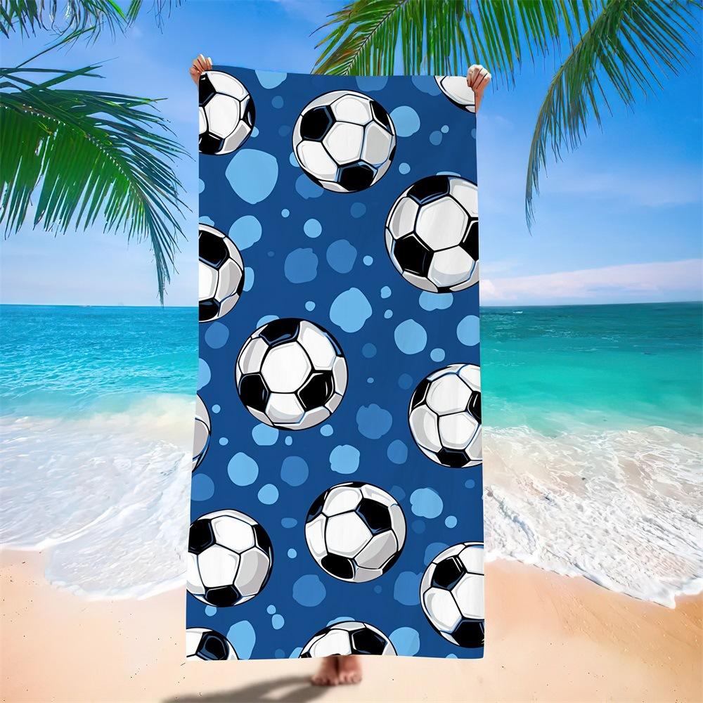 Wasserabsorbierendes Tragbares Fußball-Strandtuch für Erwachsene Europäisches, Amerikanisches Und Südamerikanisches Badetuch Digitale Druckerei Fabrik