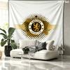 Chelsea F Custom Name Wall Tapestry Aesthetic Wall Hanging Printed Fabric Blanket Decorative Tapestries for Bedroom Living Room Home Decor