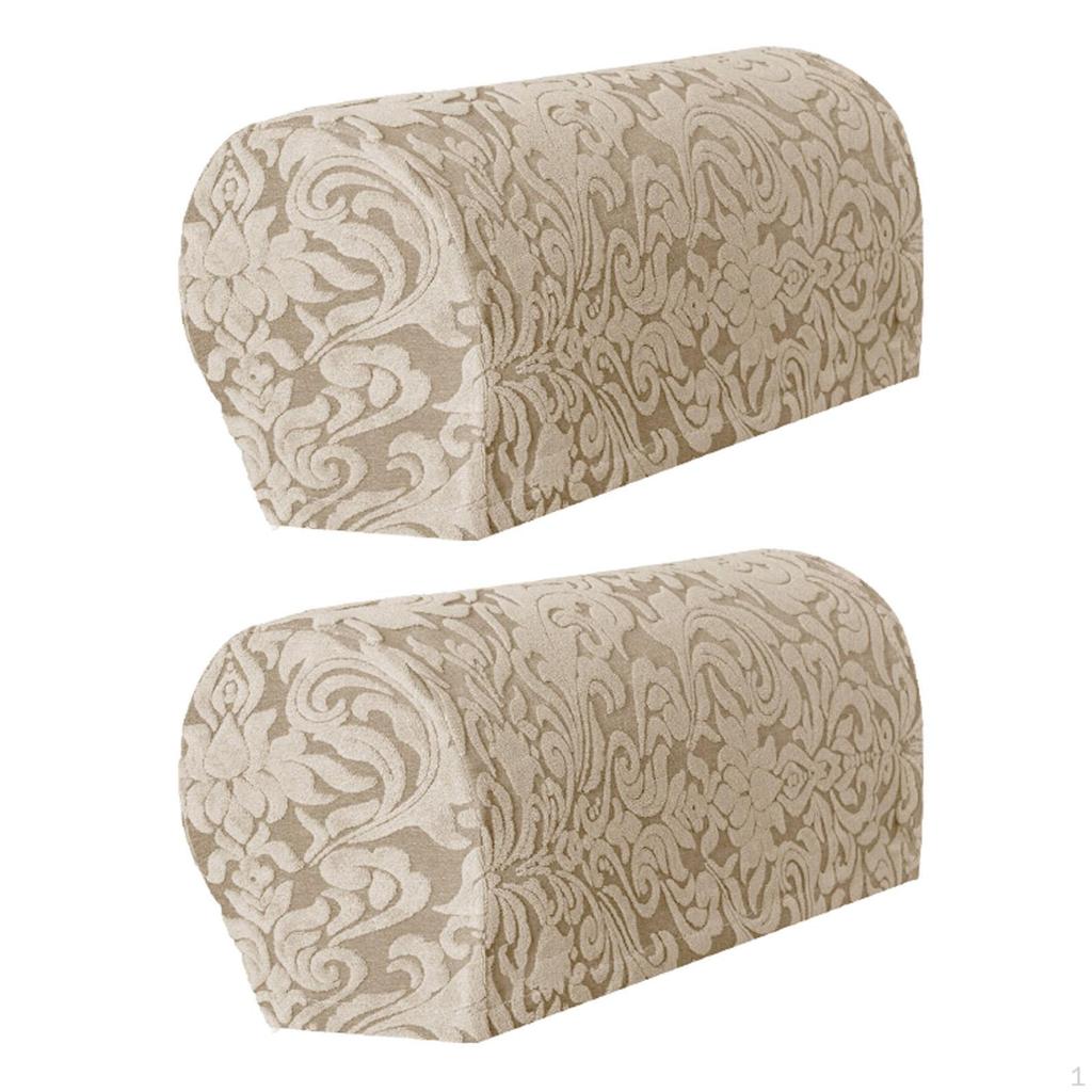 Elastic Armrest Covers Jacquard Sofa Arm Accessories Easy Installation Comfortable Removable