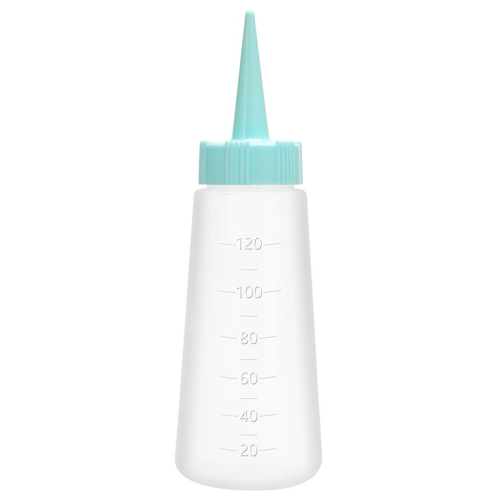 Needle Nosed Dry Cleaning Bottle, Comb Tooth Bottle, Coloring Hair Care Pot, Graduated Bottle