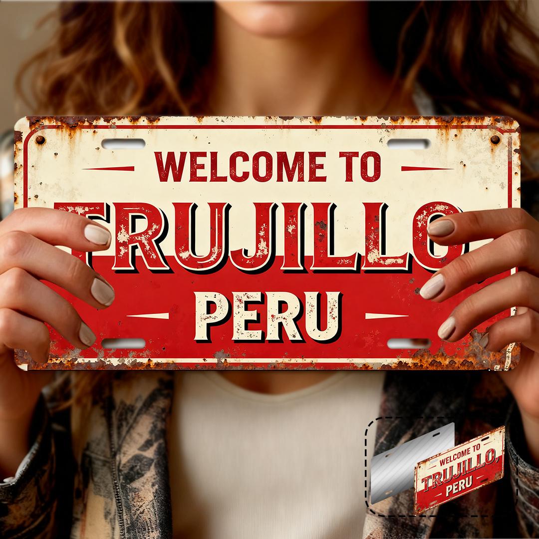 

D Flat pc Trujillo Vintage WallMounted Plaque Sign x cm Retro TrujilloThemed Decoration Suitable for Home Offi 15x30cm(5.9x7.8inch)