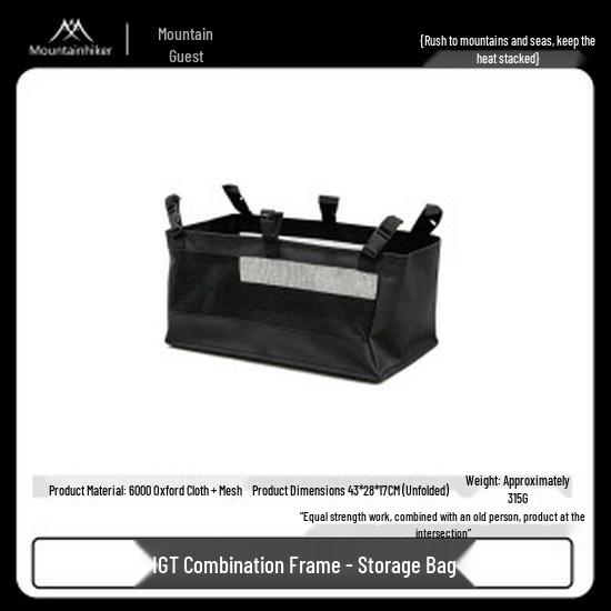 Folding Aluminum Camping Picnic Shelf with Triple Storage