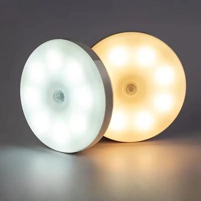 Night Light Motion Sensor Light USB LED Lamp With Switch Rechargeable Inductor Lights For Kitchen Stairs Hallway Closet Bedroom