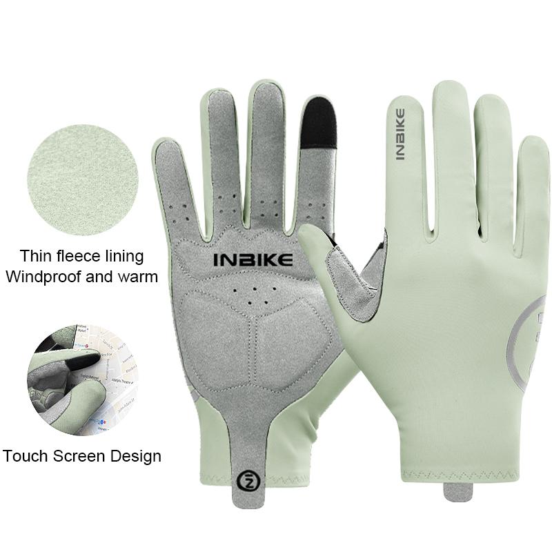 INBIKE Autumn Winter Thermal Bicycle Gloves Touch Screen Men Women MTB Road BikeGloves  Sports Fitness Outdoor Cycling Gloves