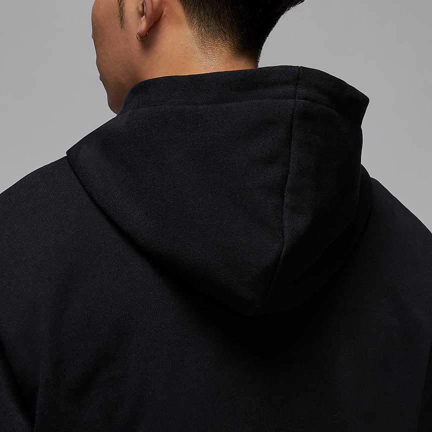Jordan Flight Fleece FW24 Solid Color Fashion Hoodie Long Sleeve Sweatshirt Men Tops Black FV7248-010