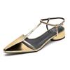 Leather Women's Bag Head Sandals Korean Version Women's Flat-soled Sandals Back Empty Sandals Summer New Beef Tendon Soft Bottom Pointed