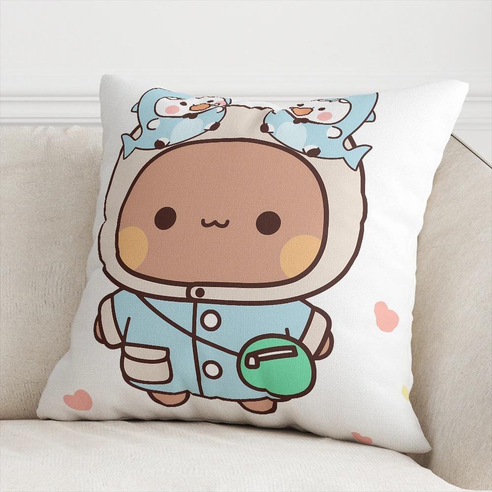 Office Living Room Home Pillowcase Kawaii Cartoon Bear Pattern Pillowcase Car Ornaments