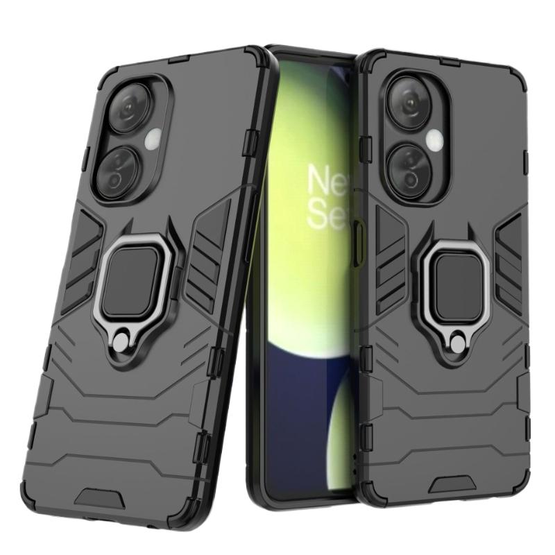 

Для OPPO K11 5G задняя крышка телефона чехол противоударный броня против падения металлический держатель кольца магнитный защитный чехол Funda Coque CHINA&For OPPO K11 5G чёрный