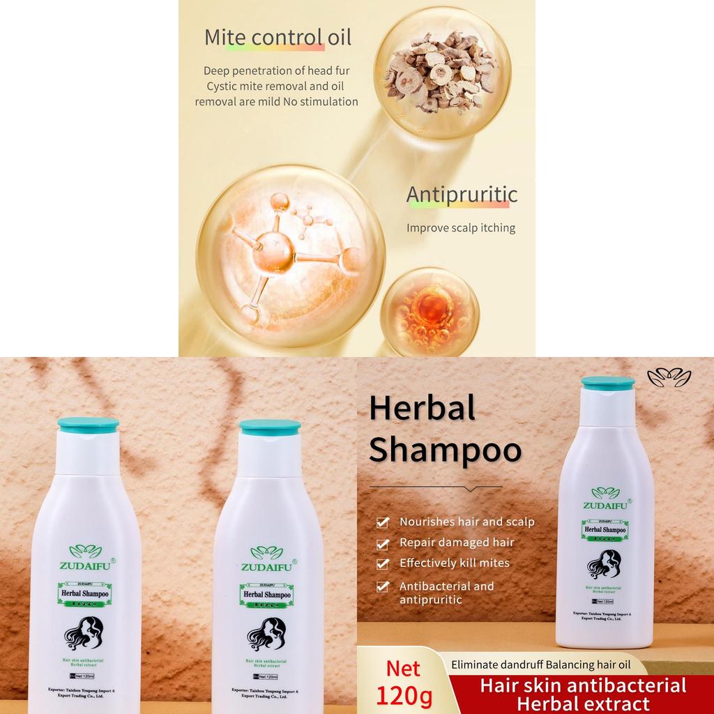 Zudaif Herbal Shampoo 120ml With Natural Cleansing For Daily Hair Care