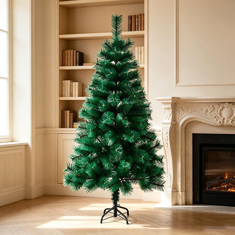 Luxury Pine Needle Christmas Trees: 1.2m, 1.5m, 1.8m, 2.1m - Dense and Ornate Floor Decorations
