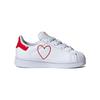 Adidas Originals Slip Resistant Low top Toddler Shoes White Red Infant And Toddler FW0825