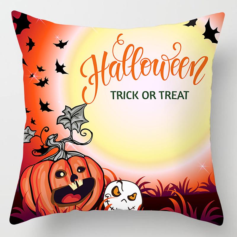 Nový Halloweenský povlak na polštář s dýní Domácí dekorace Povlak na polštář