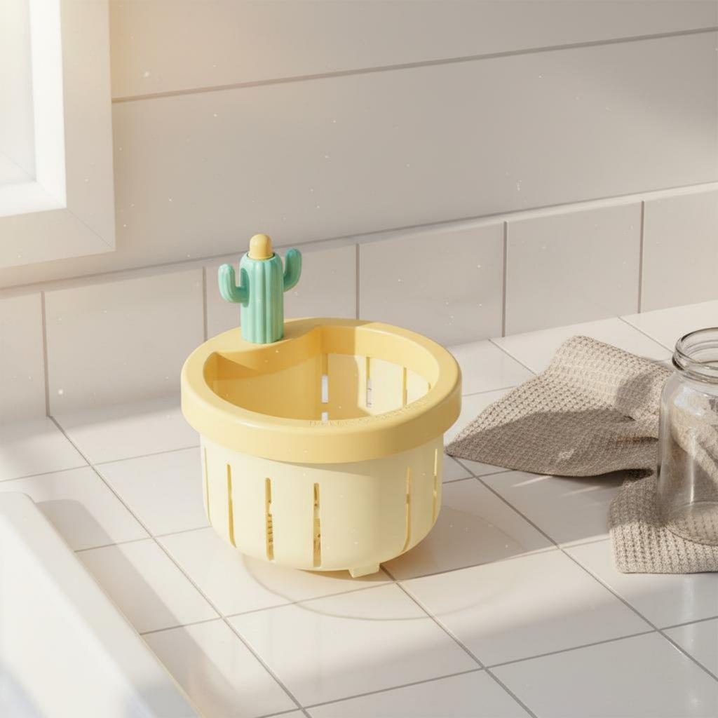 Cactus Sink Filter Removes Food Scraps Cactus Drain Basket Home Accessory Anti-Clogging