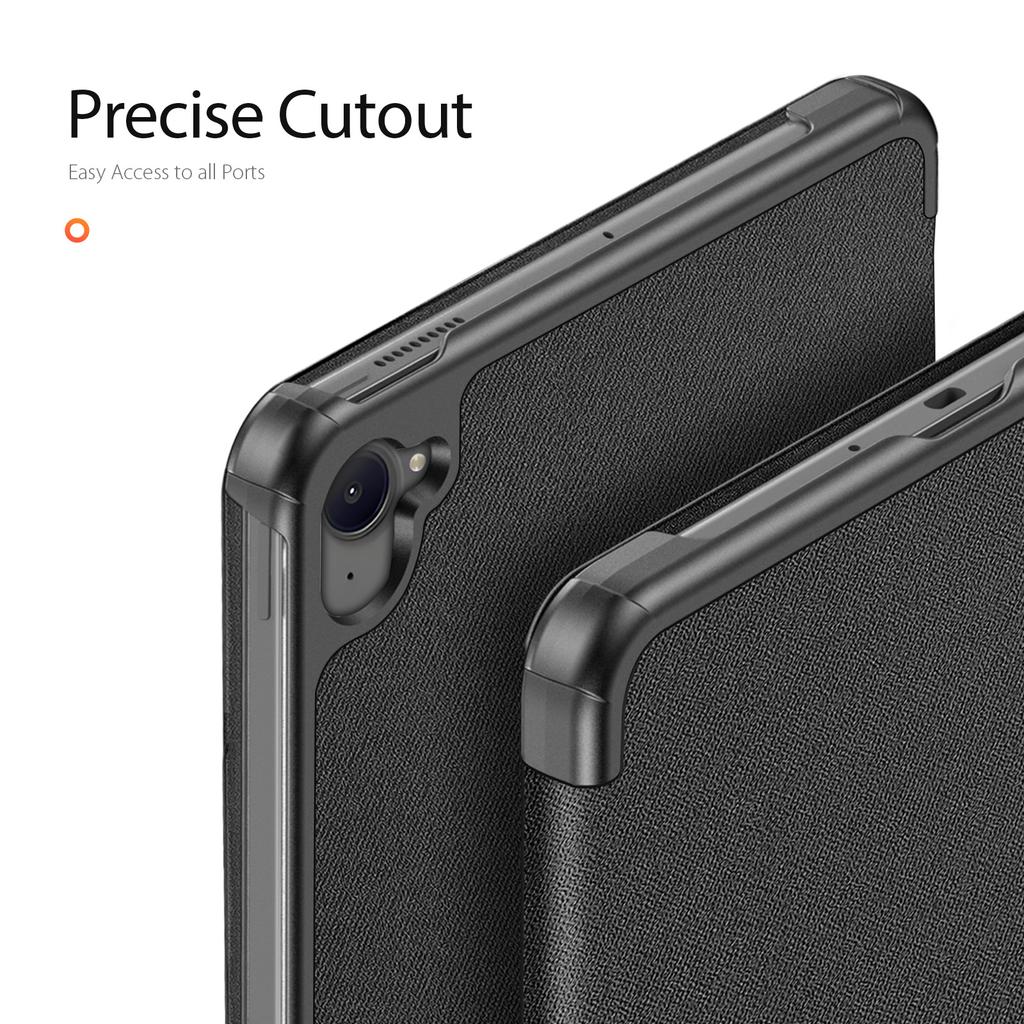 For Xiaomi Redmi K Pad Case DUX DUCIS Domo Series Tri-fold Stand PU Leather Protective Tablet Cover