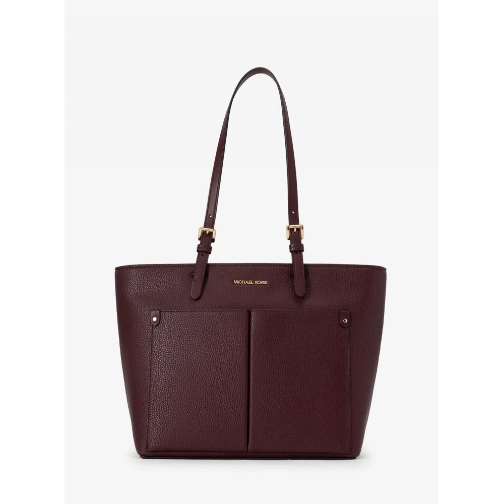 

MICHAEL KORS JET SET TRAVEL Double Pocket Tote Medium 35F3GTVT8B635 Oxblood
