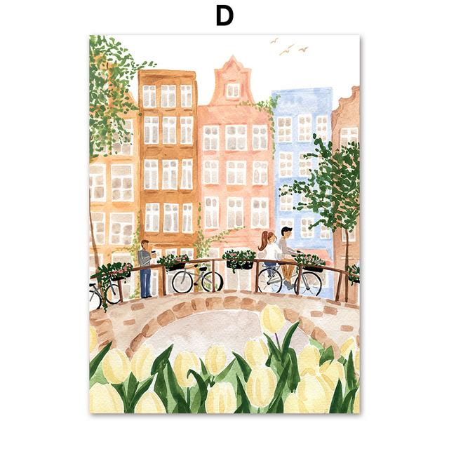 Jungle Swing Meadow Tropical Beach Pool Moroccan Wall Art Canvas Painting Posters And Prints Wall Pictures For Living Room Decor