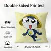 Keroro G-Gunsou Frog Pillow Case Plush Fabric Soft Double Sided Print Sofa Cushion Cover Throw Pillow Covers