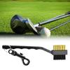 Practical Golf Putters Ball Cleaner Golf Double Sided Brush Grooves Cleaner With Carabiner Golf Club Cleaning Tool