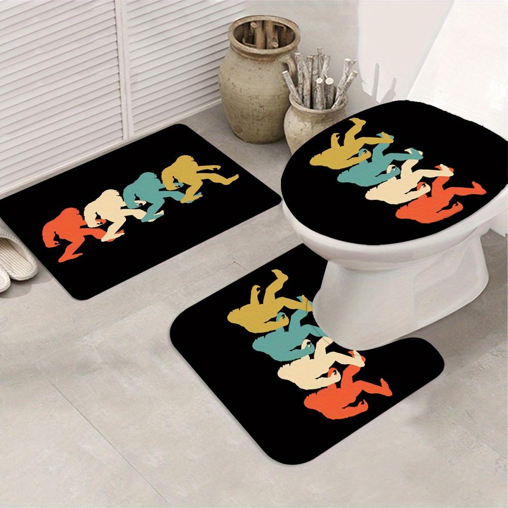 Evolution Of Bigfoot Shower Curtain Set: Colorful, Fun Bathroom Decor For Unique, Playful Ambiance And Whimsical Charm