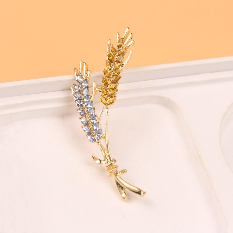 

Маленькая брошь в виде колоса пшеницы, модная простая булавка для корсажа на пальто с аксессуарами