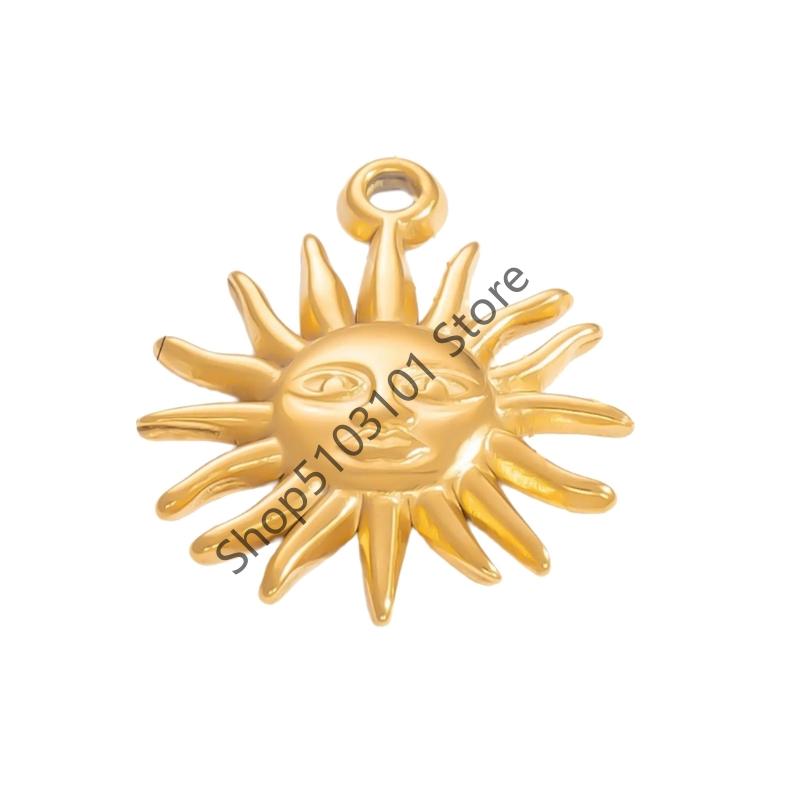 

Gold Ocean Animal Turtle Shell Conch Starfish Diy Charms For Jewelry Making Bulk Stainless Steel Charm Pendant Necklace Making