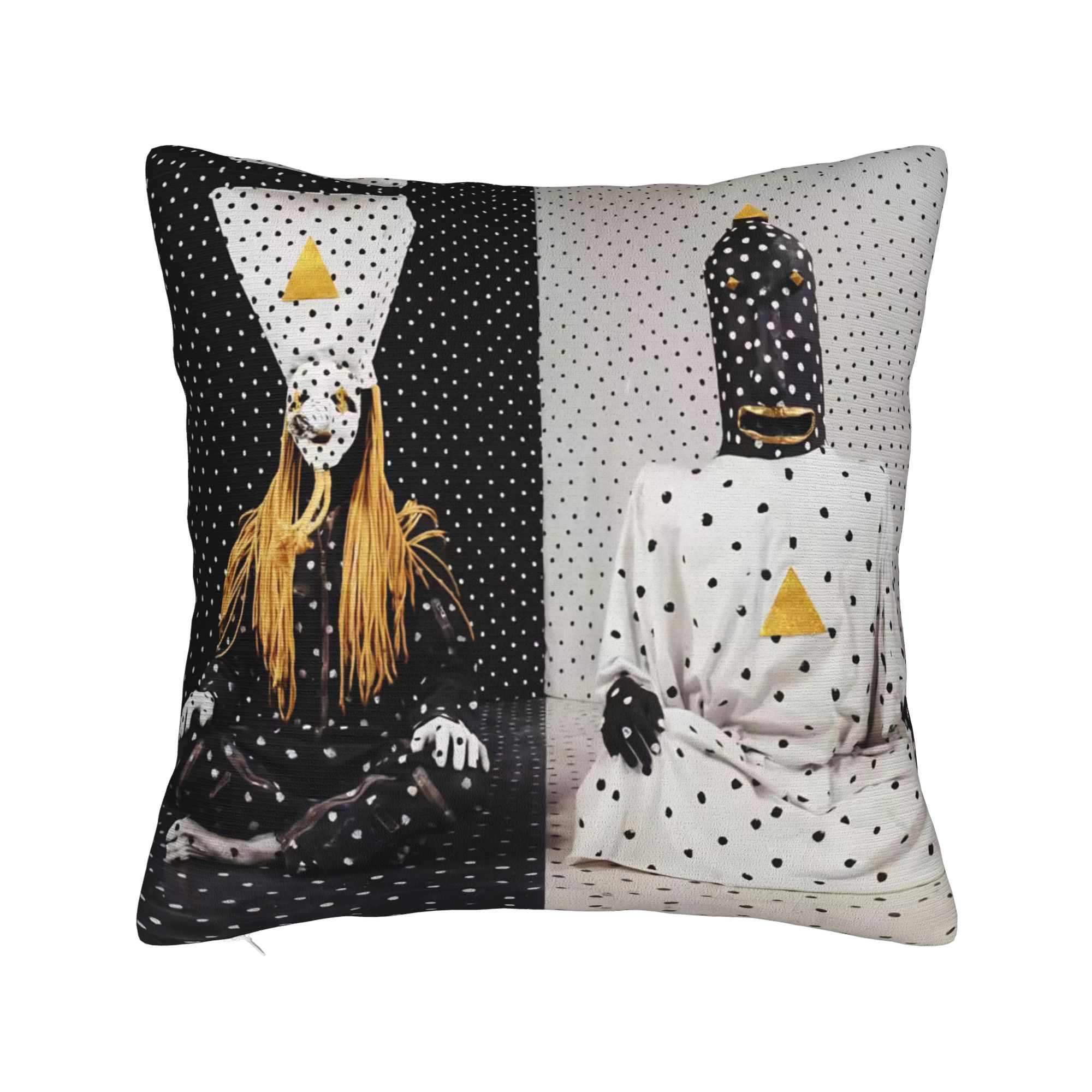 Angine De Poitrine Vierkante Kussenhoezen Polyester Auto Quebec Duo Sherpa Mantra Kussenhoes Leuke Decoratie Kussenhoes 45*45 50x50cm