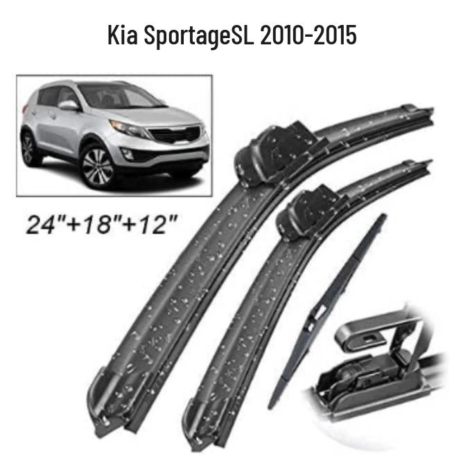 Kia Sportage SL 2010-2015 Front & Rear Wiper Blade Kit