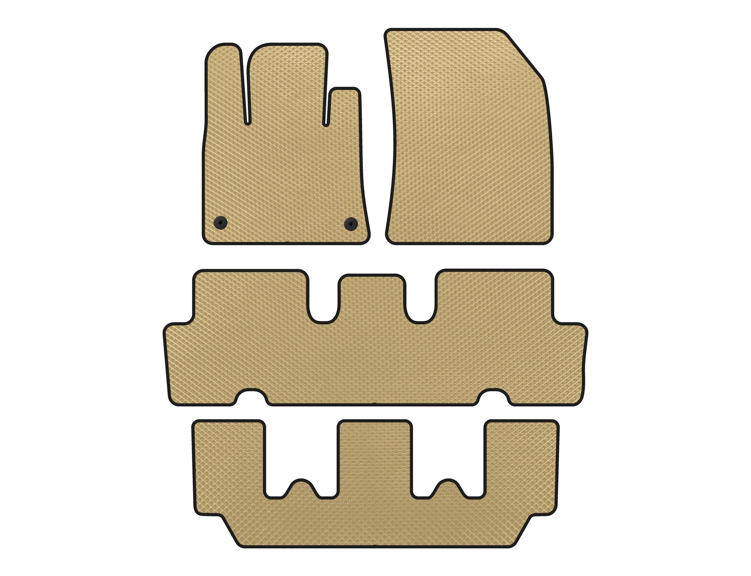 

EVA mats (3 rows, Beige) for Citroen C-4 Picasso 2013-2022