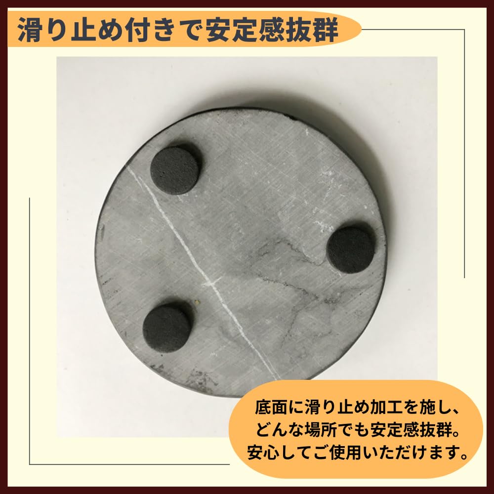 Ideamall Marble Plate, Coaster, Tray, Multifunctional, Stylish, 10cm (White, Circle)