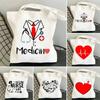 Nurse Life Shoulder Bag Ladies Tote Canvas Medical Art Shoulder Bag Eco Portable Travel Shopping Bag