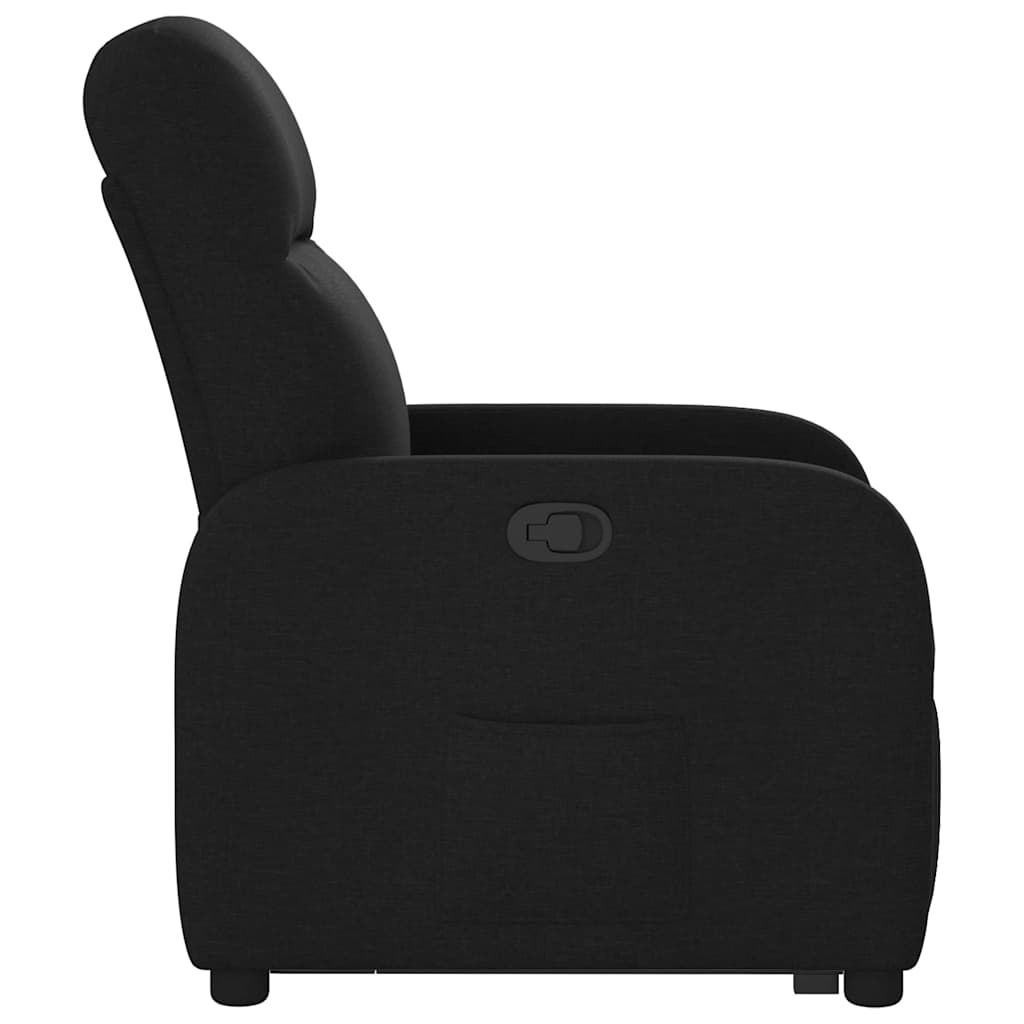 Recliner Chair with Rising Function Black Fabric