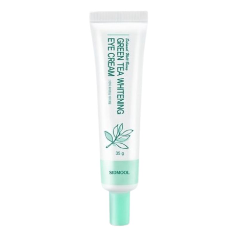 SIDMOOL Green Tea Whitening Eye Cream 35g Jeju Green Tea Water 10% Green Tea Seed Oil 4% Niacinamide 2% Adenosine Moisturizing Eye Care