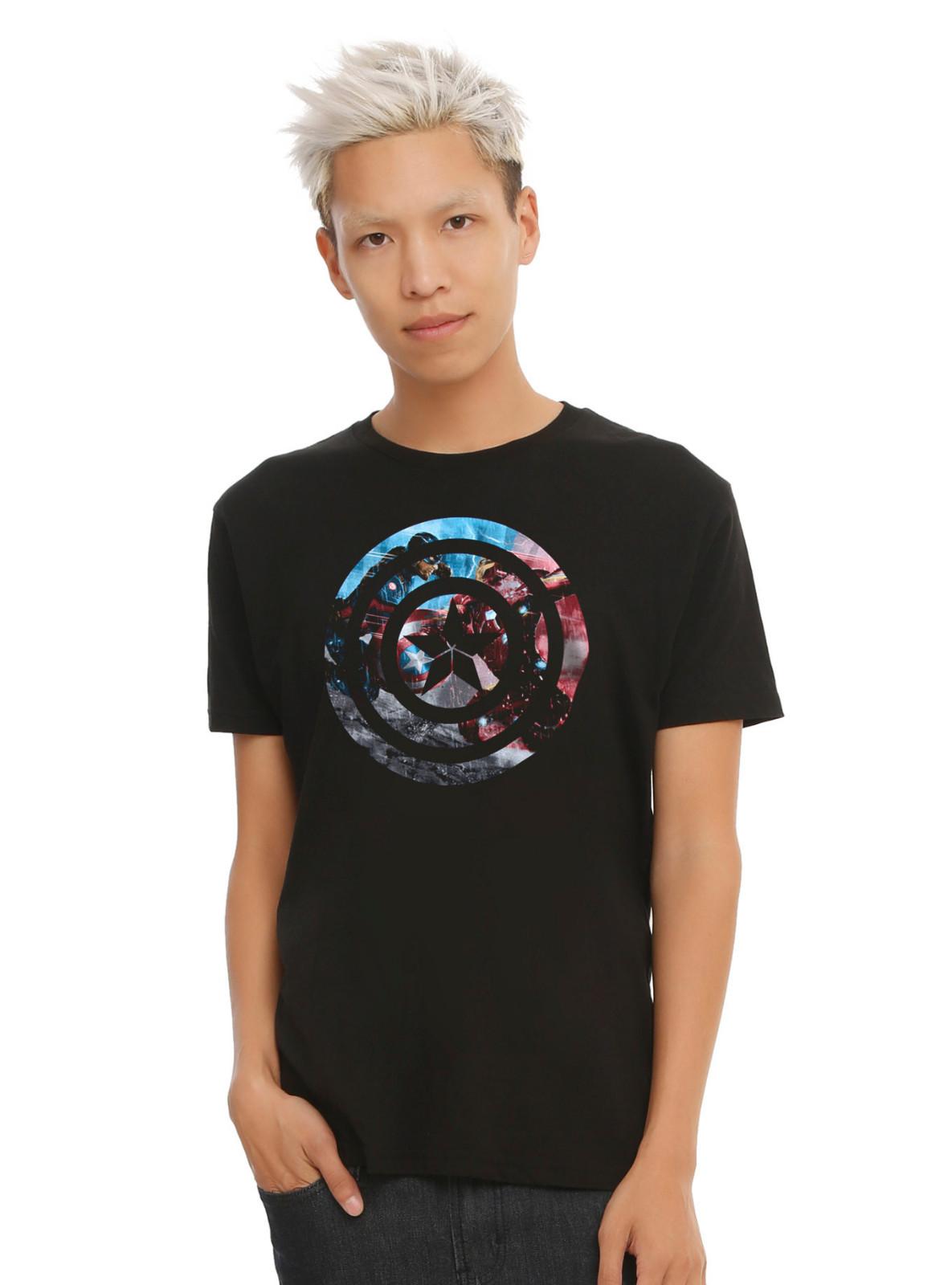 Marvel Captain America: Civil War Captain America Vs Iron Man T-Shirt S
